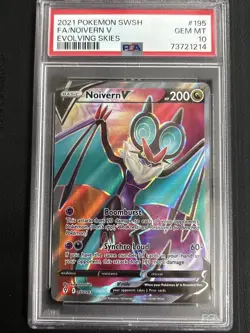 Noivern V 195/203 SWSH07: Evolving Skies Full Art Holo Pokemon TCG Card PSA 10 - Image 1
