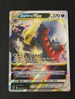 Darkrai VSTAR 099/189 Astral Radiance Ultra Rare Holo Pokemon Card - Image 1