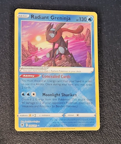 Radiant Greninja Ultra Rare Holo Pokemon Card ( #046/189 Astral Radiance NM ) - Image 1