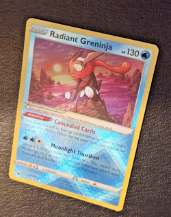 Radiant Greninja Ultra Rare Holo Pokemon Card ( #046/189 Astral Radiance NM ) - Image 2