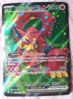 Pokemon TCG Volcanion EX Holo Ultra Rare Card 171/159 Sv09: Journey Together - Image 1