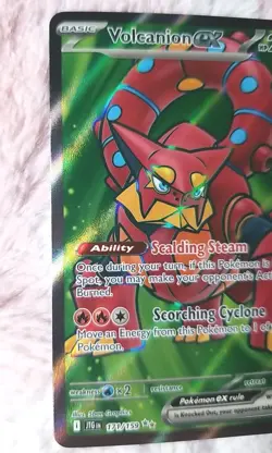 Pokemon TCG Volcanion EX Holo Ultra Rare Card 171/159 Sv09: Journey Together - Image 2
