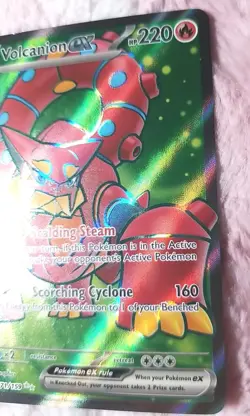 Pokemon TCG Volcanion EX Holo Ultra Rare Card 171/159 Sv09: Journey Together - Image 3