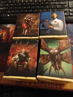 MTG Fallout Commander deck set of 4 open inner sealed promo pack cards included - Image 1