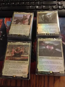 MTG Fallout Commander deck set of 4 open inner sealed promo pack cards included - Image 2