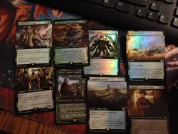 MTG Fallout Commander deck set of 4 open inner sealed promo pack cards included - Image 4