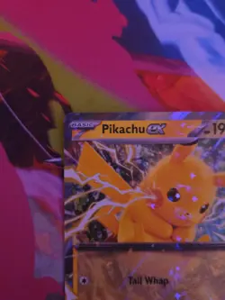 Pokemon TCG Pikachu EX Double Rare Holo Prismatic Evolutions Card 028/131 - Image 2