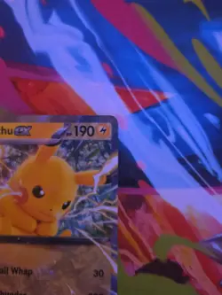 Pokemon TCG Pikachu EX Double Rare Holo Prismatic Evolutions Card 028/131 - Image 3