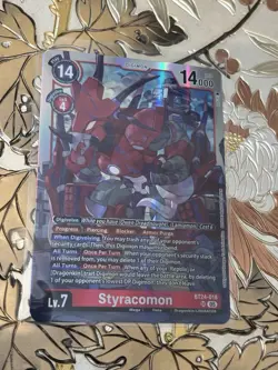 Digimon Card Game BT24-018 SR Styracomon Time Stranger - Image 1
