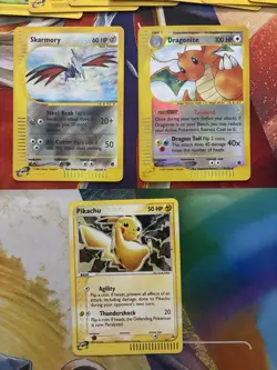 Vintage Pokemon Card Lot E Series Haunter Dragonite Skarmory Pikachu 37 Cards - Image 4