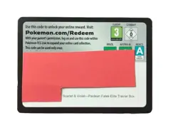 ⭐💥1X Pokemon Online code card SV Paldean Fates Elite Trainer Box ETB new TCGO - Image 1