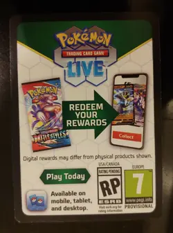 ⭐💥1X Pokemon Online code card Crown Zenith Collection Regieleki V new TCGO - Image 2