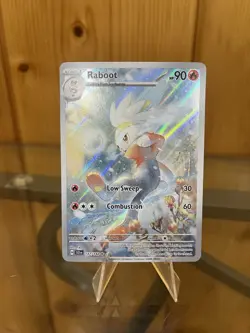 Raboot Holo Rare Illustration 147/142 Stellar Crown Pokemon Card - Image 1