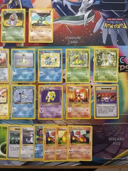 Vintage Pokemon Card Lot WOTC Holo First Editon Fire Blastoise Raichu Vaporeon - Image 2