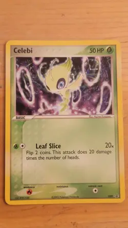 Celebi 029 Holo Rare Ex Era Nintendo Black Star Promo Pokemon Card MP - Image 1