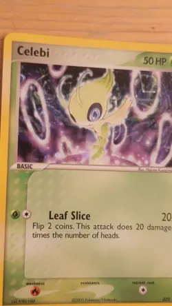 Celebi 029 Holo Rare Ex Era Nintendo Black Star Promo Pokemon Card MP - Image 2