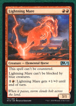 Lightning Mare - Core Set 2019 M19 #151 - Magic: The Gathering MTG Card - Image 1