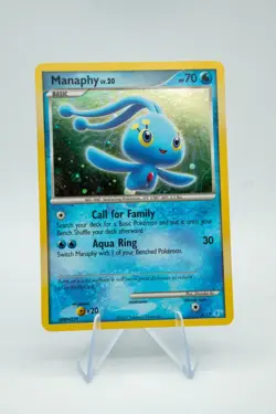 Manaphy 4/12 DP Trainer Kit: Manaphy Holo Pokemon Card Pokemon TCG LP - Image 1