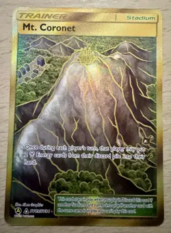 Pokemon TCG Mt. Coronet SV89/SV94 Hidden Fates Shiny Vault Secret Rare Gold Card - Image 1