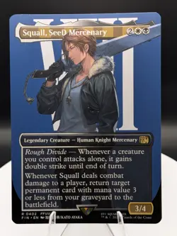 Squall, SeeD Mercenary (Borderless) Regular: Final Fantasy MTG (NM) - Image 1