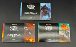 3x MTG X Secret Lair Promo God of War Norse Geek Sol Ring Foil Edition Sealed - Image 1