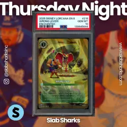 2025 DISNEY LORCANA EN 8 REIGN OF JAFAR #216 WRONG LEVER! ENCHANTED RARE PSA 10 - Image 1
