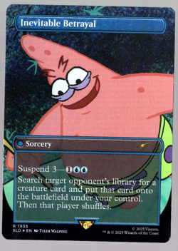 Inevitable Betrayal 1935 Rainbow Foil SpongeBob Secret Lair MTG Near Mint - Image 1