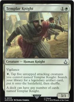 Templar Knight - FOIL - U Universes Beyond: Assassin's Creed 10 - MTG - Image 1