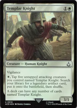 Templar Knight - FOIL - U Universes Beyond: Assassin's Creed 10 - MTG - Image 1