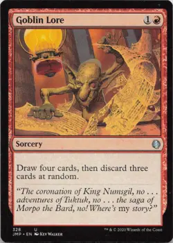 Goblin Lore U Jumpstart 328 - LP MTG - Image 1
