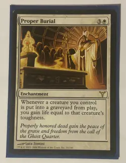 Proper Burial 16/180 Dissension MTG NM - Image 1