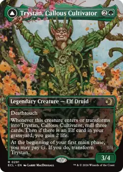 NM Borderless Trystan, Callous Cultivator, MTG, Lorwyn Eclipsed, Magic, 291 - Image 1