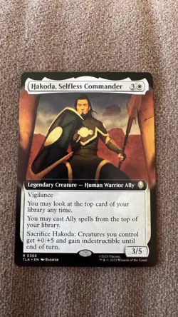 Hakoda, Selfless Commander Extended Art - MTG Avatar: The Last Airbender TLA NM - Image 1