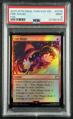 FIRE MAGIC PSA 9 2025 MAGIC: THE GATHERING MTG FINAL FANTASY #0136 FOIL UNCOMMON - Image 1
