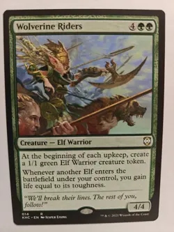Wolverine Riders - Near Mint MTG Commander 2021 Kaldheim - Image 1