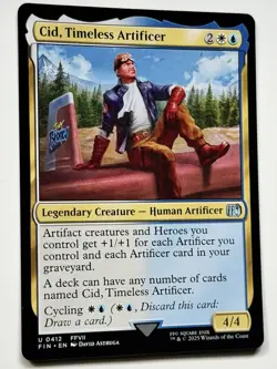 Magic - Cid, Timeless Artificer U 0412 Non Foil Final Fantasy MTG English - Image 1