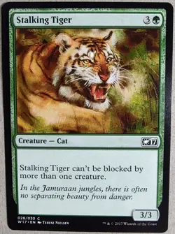 Stalking Tiger - Welcome Deck 201 7 (W17) - Common Regular - NM - MTG - Image 1