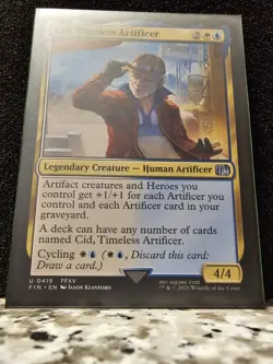 Final Fantasy MTG - Cid, Timeless Artificer #419 Non-Foil (Near Mint) - Image 1