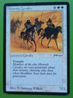 Magic the Gathering MTG Arabian Nights MOORISH CAVALRY MP C 1993 VINTAGE NICE - Image 1