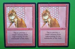 Magic the Gathering MTG Arabian Nights HURR JACKAL X 2 1 LP/EX &1 ding and bent - Image 1