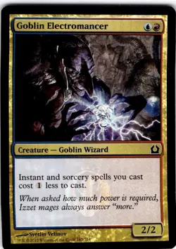 Magic The Gathering Goblin Electromancer HOLO Common #163 - Image 1