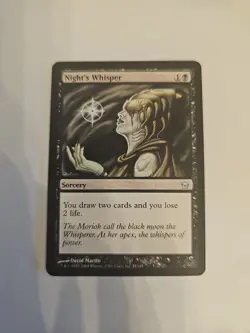 Mtg Fifth Dawn Night's Whisper (Never Played) - Image 1