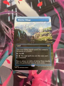 MTG - MISTRISE VILLAGE - BORDERLESS - RARE - TDM - NM - Image 1