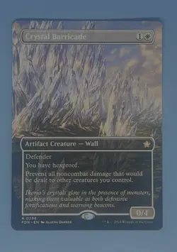 Mtg Crystal Barricade (Borderless) Foundations Regular - Image 1