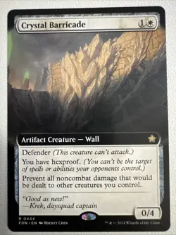 Crystal Barricade Extended (NM Non-Foil) FDN-0444 Rare MTG - Image 1