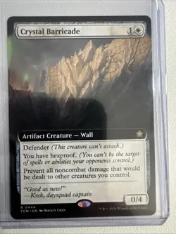 Crystal Barricade Extended (NM Non-Foil) FDN-0444 Rare MTG - Image 3