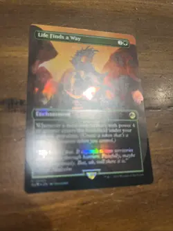 Life Finds a Way R Borderless Foil #5 | REX Jurassic World Collection | MTG NM - Image 1