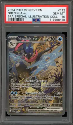 Pokemon Greninja ex SFA Special Illustration Coll. Promo SVP EN 132 PSA 10 - Image 1