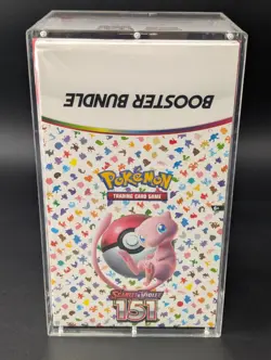 Pokemon 151 SV3.5 Booster Bundle Display Factory Sealed Case W/Acrylic Case - Image 1