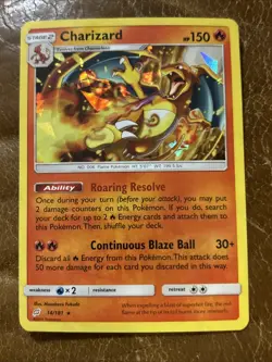 Pokemon TCG Sun & Moon Team Up Charizard 14/181 - - Image 1